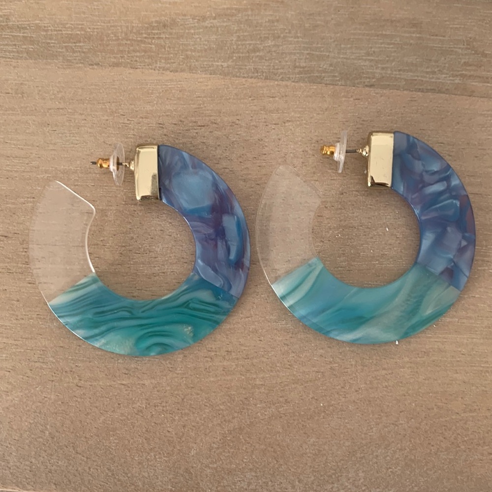 Bauble Bar resin earrings